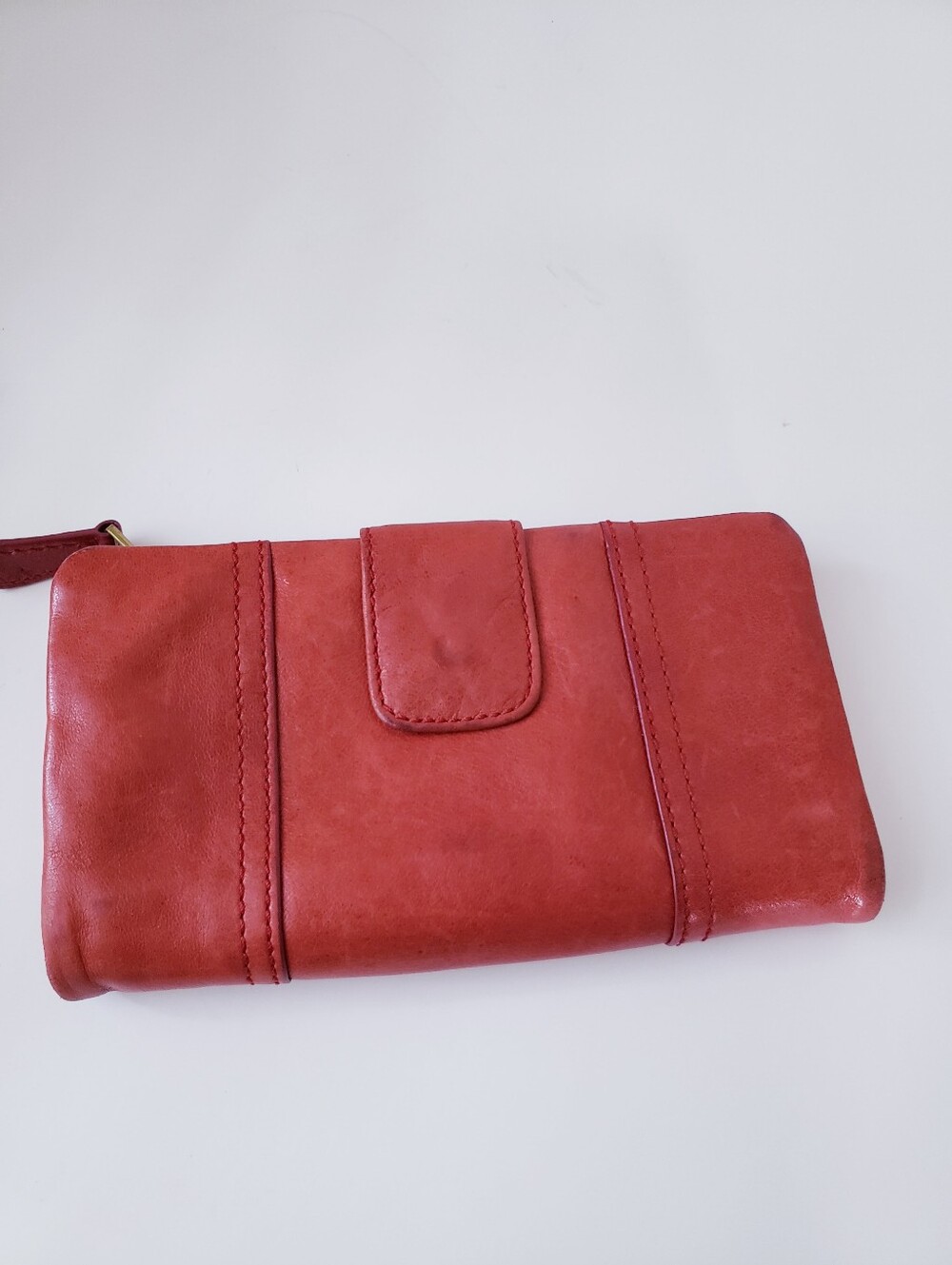 Vintage Fossil Orange Leather Wallet - Picture 2 of 16